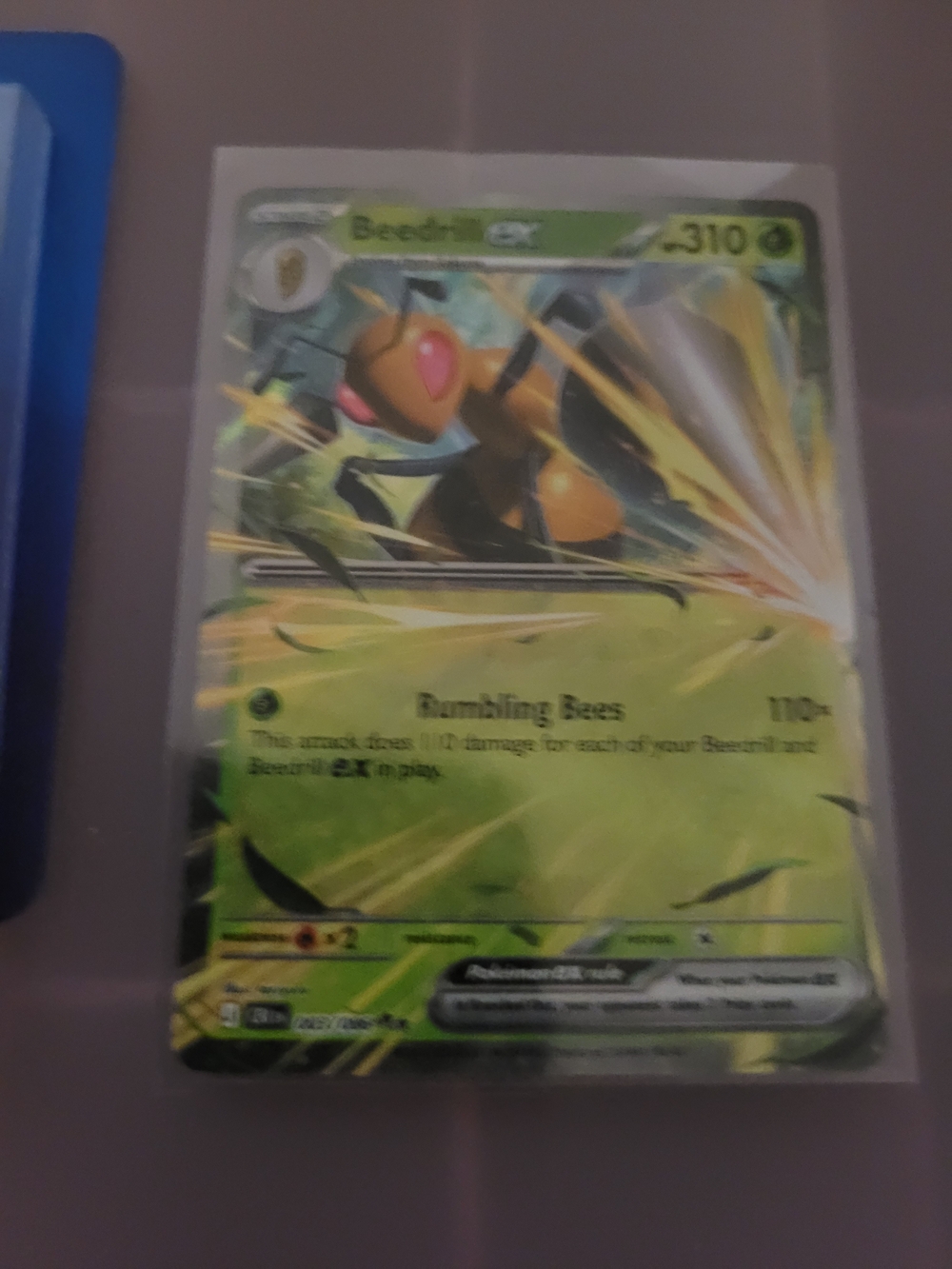 3/20$ Pokemon Beedrill GX Trading Card - Green, Yellow, Black